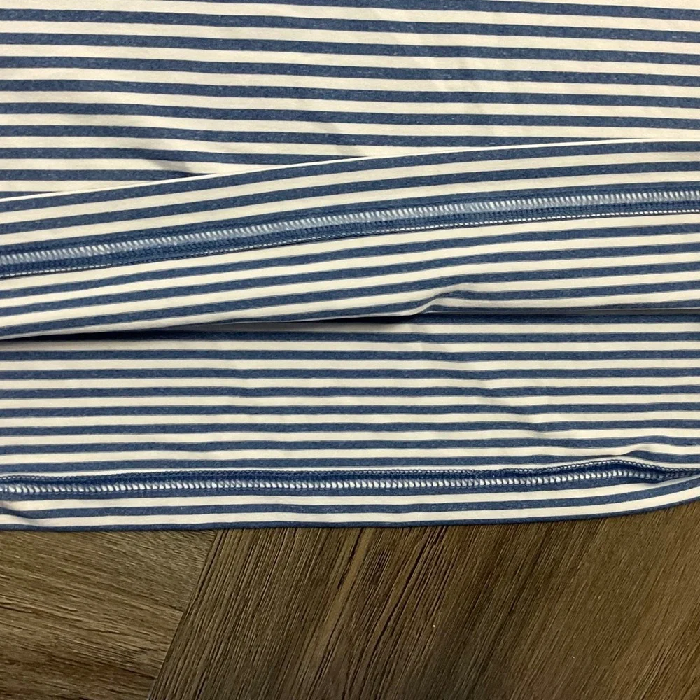 Vineyard Vines Performance Polo Shirt Mens XS Blue White Stripe Preppy Golf - Picture 5 of 7